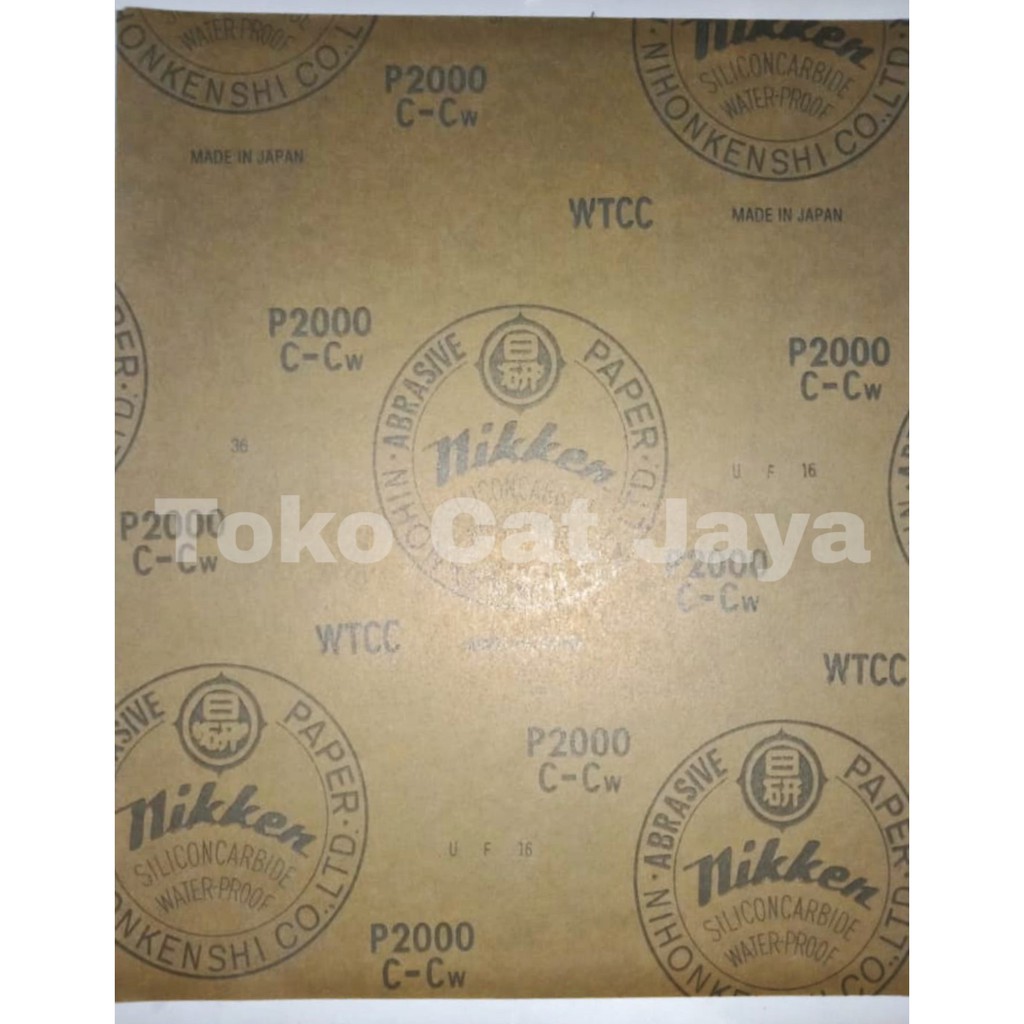 Amplas NIKKEN WATERPROOF / Permukaan Halus / 1000 1500 2000