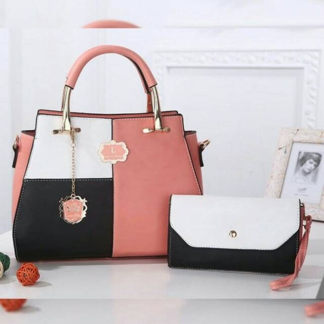 TAS BRANDED LENORE 2IN 1 TAS KERJA TERBARU PK 9752