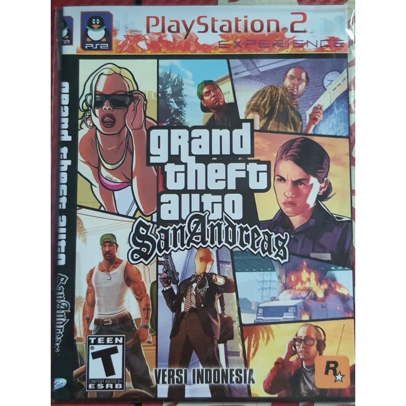kaset ps2 dvd ps2 GTA San Andreas