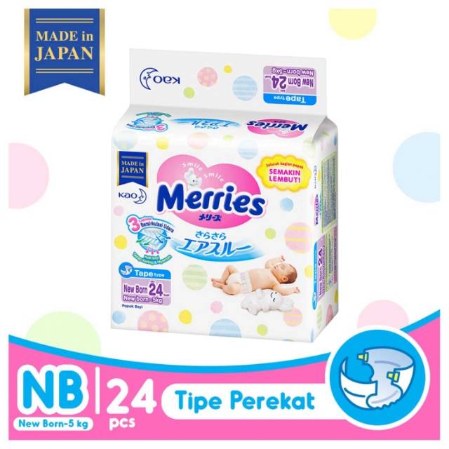 Merries Premium Tape NB24 / S24 Tipe Perekat