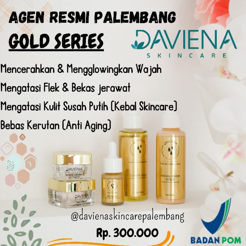 GOLD SERIES DAVIENA SKINCARE//PAKET FLEK/MELASMA-1