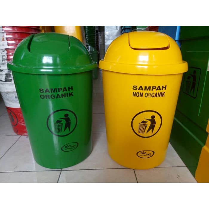 Gambar Tempat Sampah Organik Dan Non Organik Sebuah Tempat - Riset