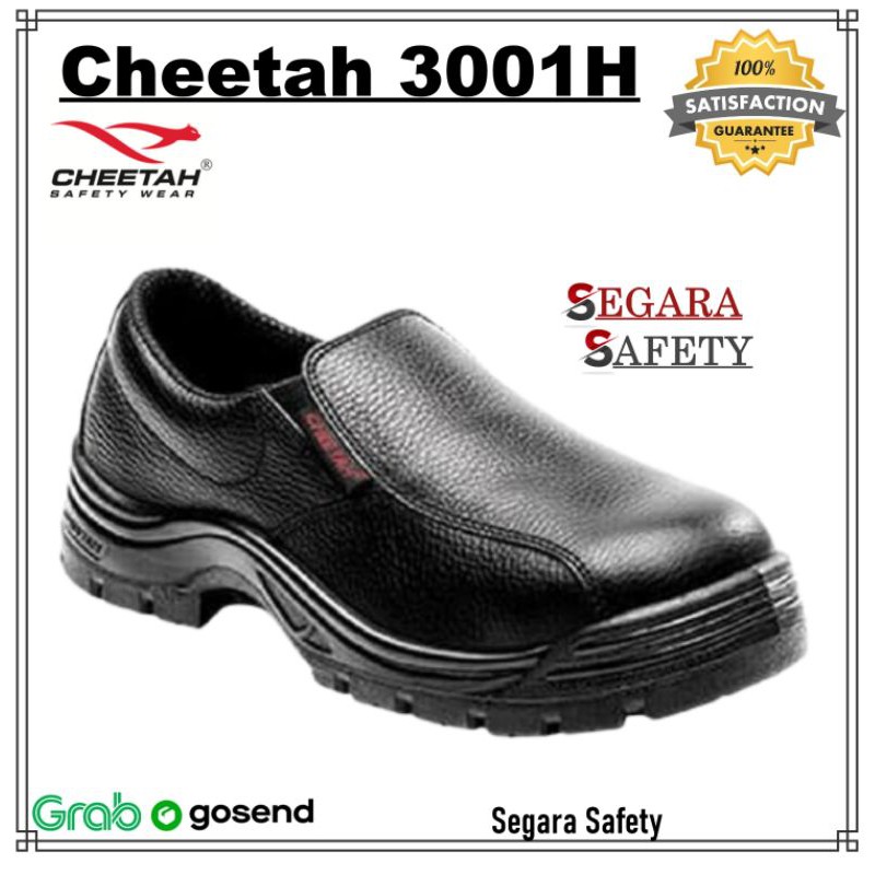Sepatu Safety Cheetah 3001 H - Safety Shoes Cheetah 3001 Hitam