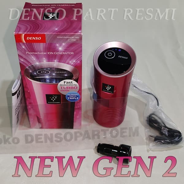 Sharp DENSO Plasmacluster ION Generator mobil Premium Model (Pink)