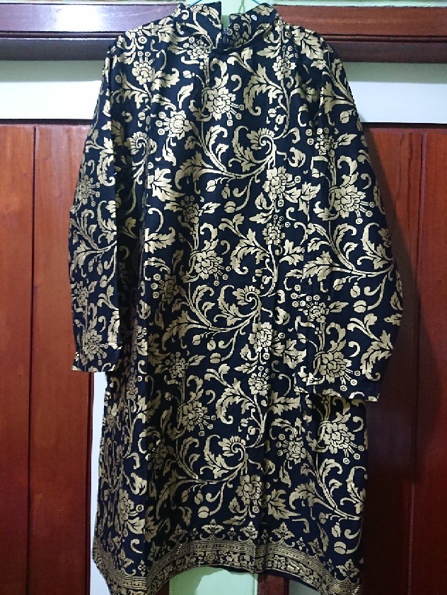 Batik Tunik Shibori Kualitas Terbaru  / Hrb026 Berbagi Warna / Biru Putih /  Original.
