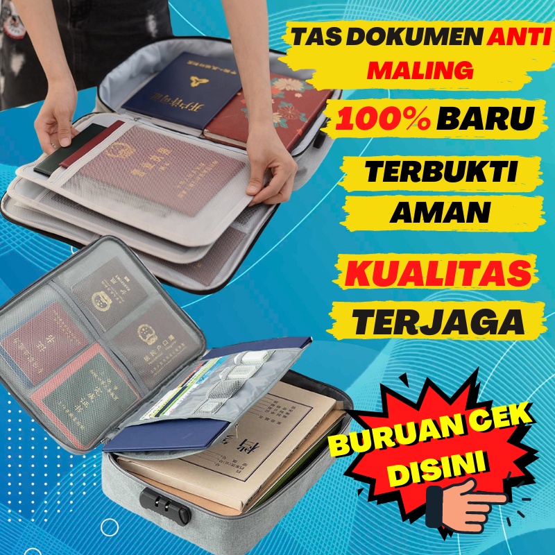 

Tas Dokumen Document Bag Perlengkapan Traveling Organizer