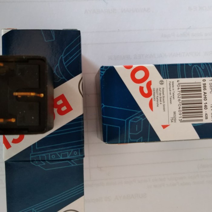Relay rellay rally BOSCH/HELLA  4kaki 12V original