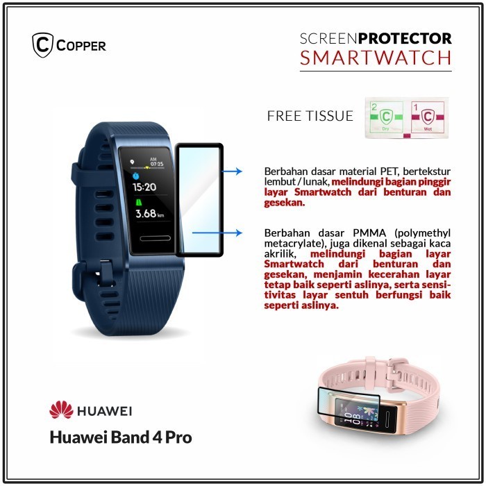 Copper Polymer Nano PMMA - Huawei Band 4 Pro