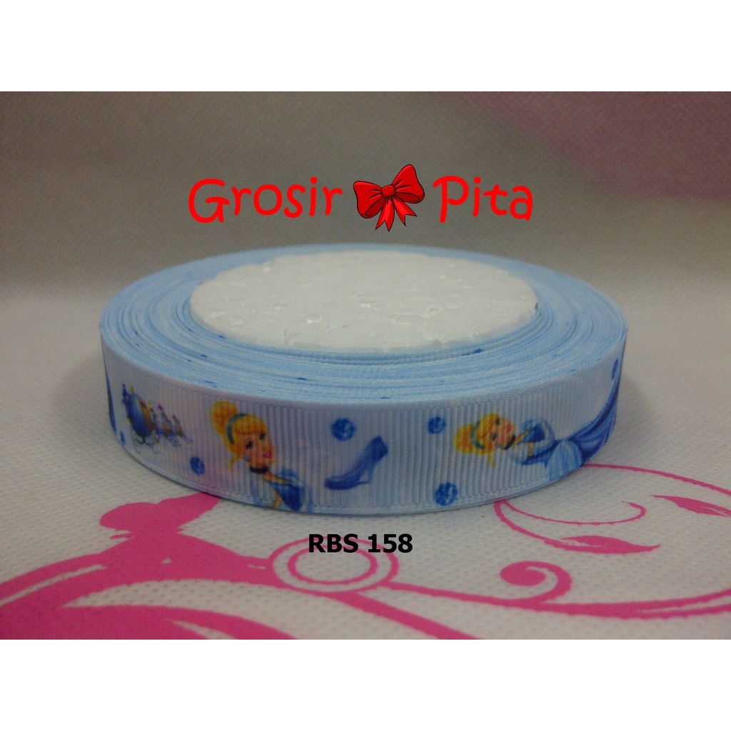 

(25 yard) Pita Grosgrain Motif Princes RBS 158 | Toko Bahan Craft | Grosir Pita