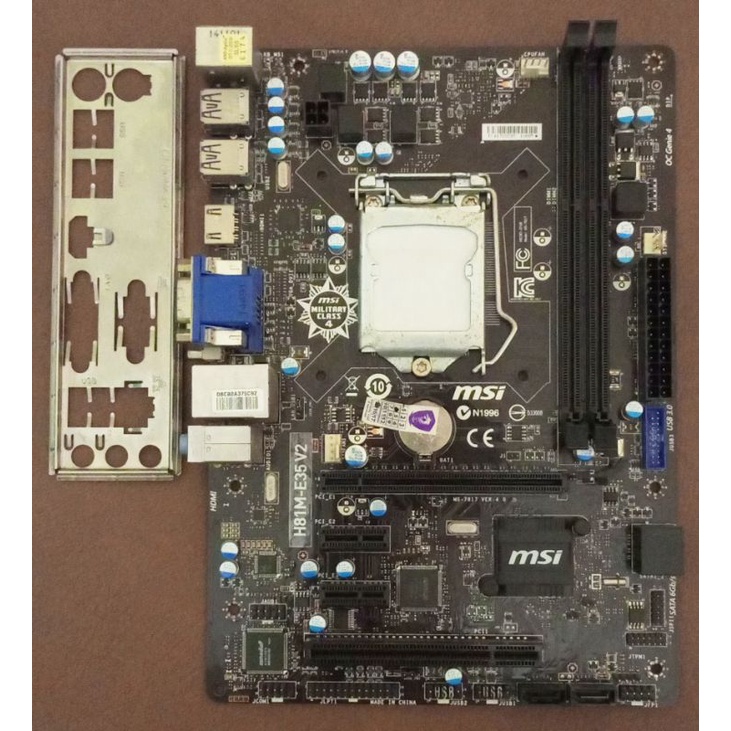 MSI H81M E35 V2. LGA1150. VGA onboard. HDMI. slot PCI-E