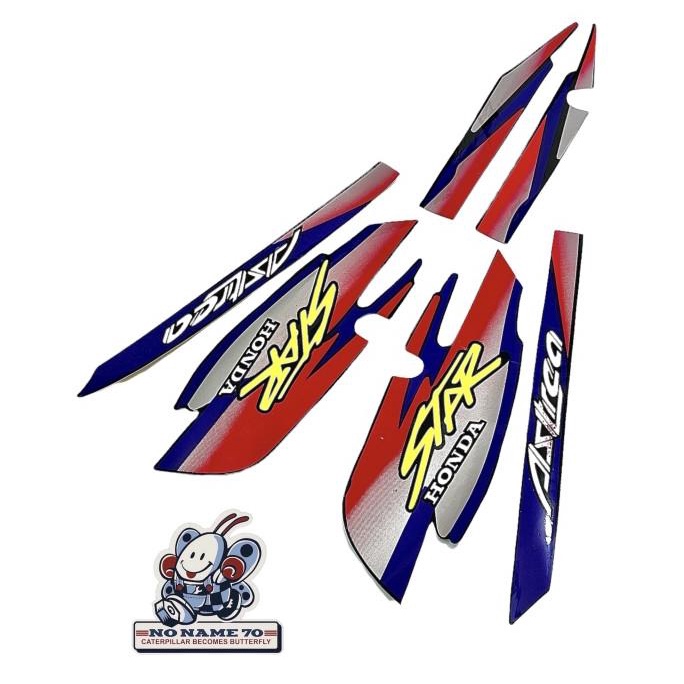 striping sticker body honda astrea star nonamec70 dijamin