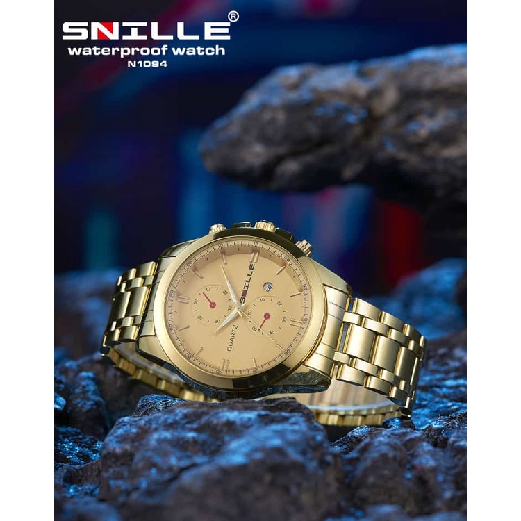 Snille Jam Tangan Rantai Wanita Unisex Original Asli Anti Air Waterproof 1094