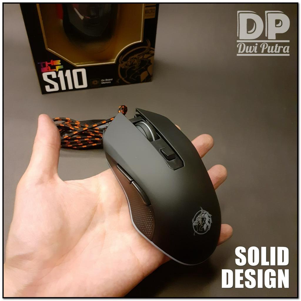 MOUSE IMPERION S110 GAMING // BREATHING LIGHT LED // MACRO FUNCTION USB OPTICAL KABEL CABLE // 3200 DPI