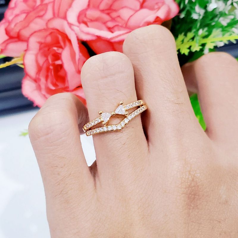 Cincin wanita Xufing Murah Elegan Cincin Dewasa Cincin Anti Karat