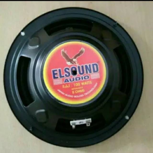 Speaker Elsound 8 MT Inch Woofer Bass Warna Merah 100 Watt Original