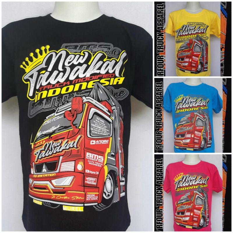 KAOS ANAK GAMBAR TRUCK/ KAOS TRUCK ANAK/KAOS TERBARU/KAOS NEW TAWAKAL