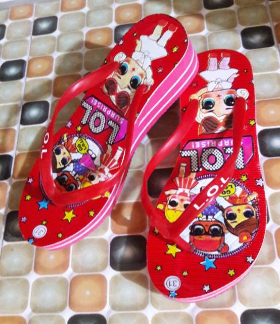 Sandal wedges L.O.L anak2 size 21/35 NEW
