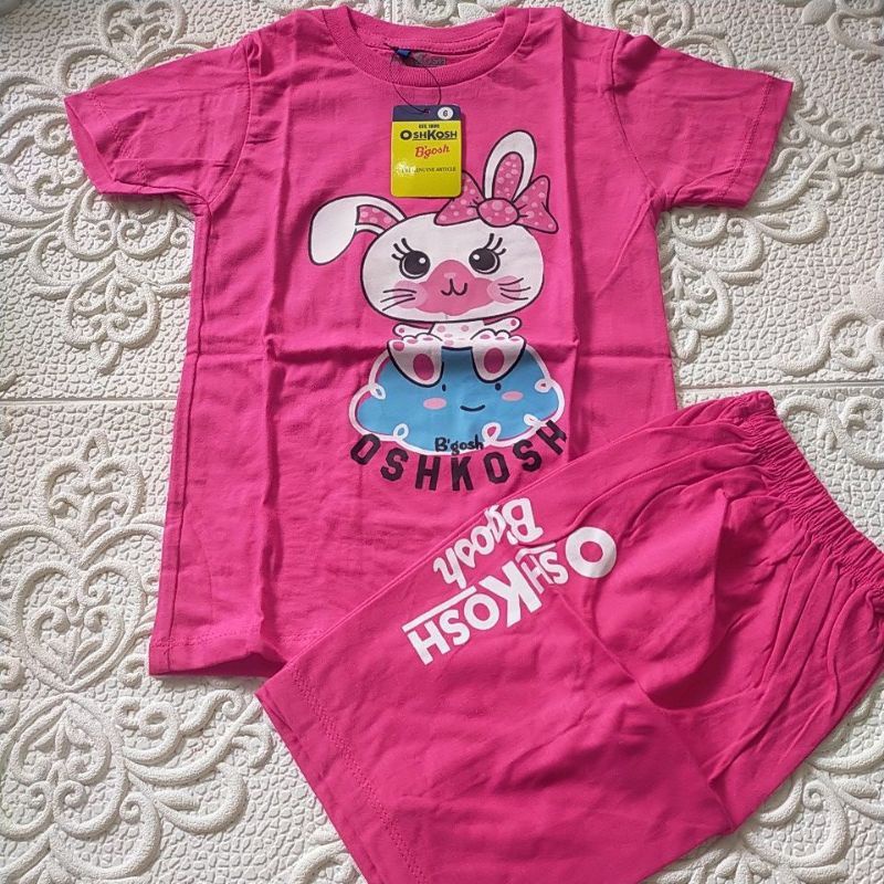 SETELAN KAOS ANAK PEREMPUAN//Size 246810//USiA 1 - 8 tahun.