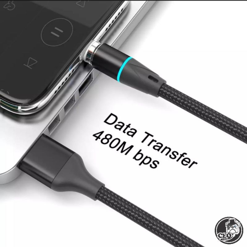 Kabel Data Fast charging magnetic 3A Qc 3.0 3 in 1