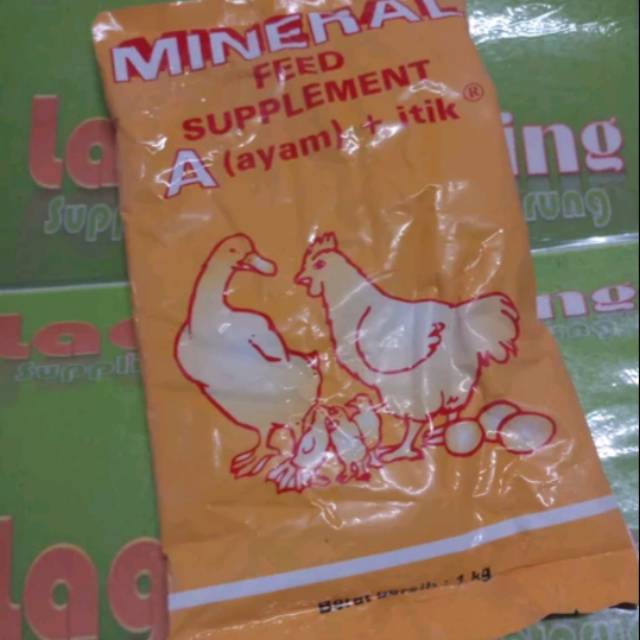 1 SASET MINERAL FEED suplemen ayam tarung 1 KILO pakan vitamin tulang kuat obat anti lumpuh