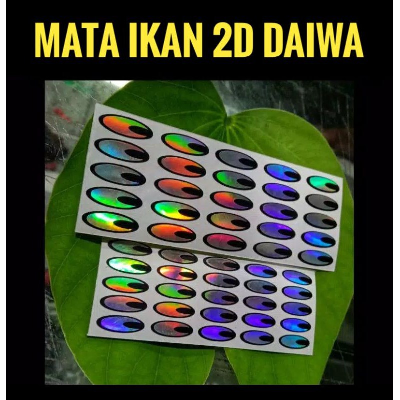 Mata Ikan 2D Daiwa Stiker Metal Jig