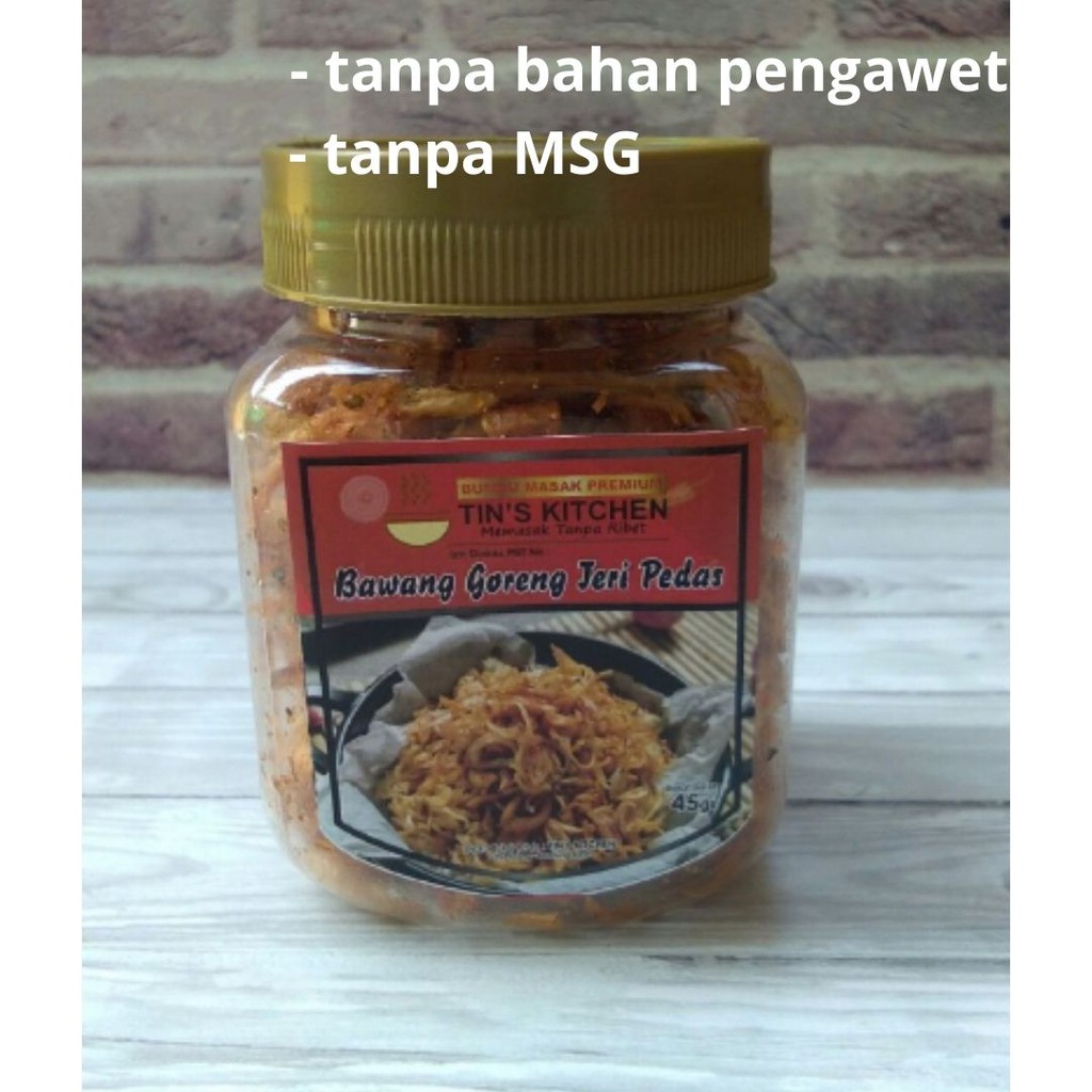 

Jual Bawang Goreng Crispi rasa Teri Pedas / Promo Bawang Goreng Rasa Pedas Teri / Bawang Goreng Teri