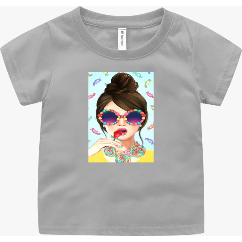 ((IB))KAOS ANAK PEREMPUAN/CEWEK PERMEN DIGITAL SABLON