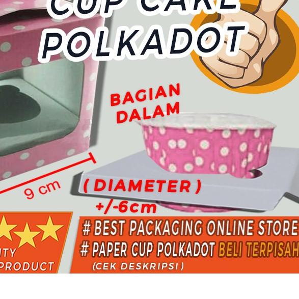 

❄ DUS POLKADOT / BOX POLKADOT / DUS MUFFIN POLKADOT ( PINK ) - isi 12bh ◘