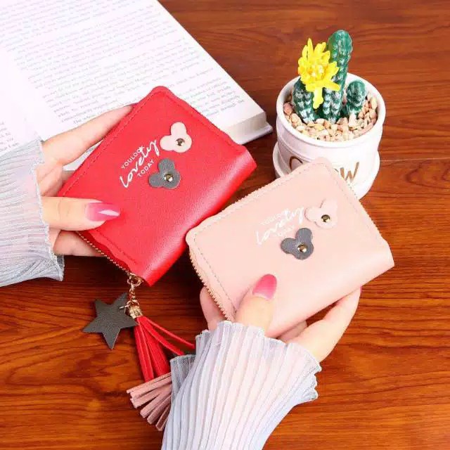 DOMPET WANITA KOIN BS47 KOREAN FASHION TRENDY FASHION WALLET