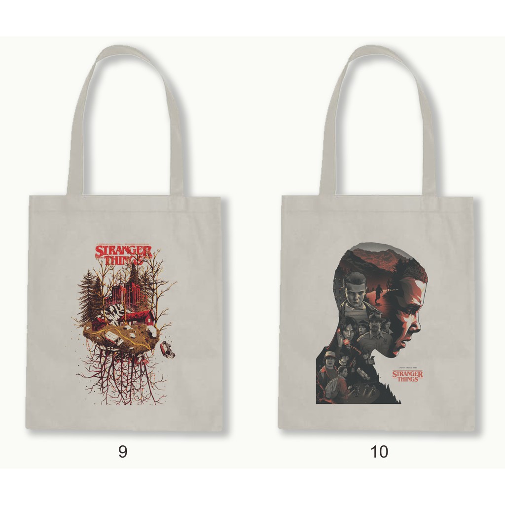 TOTE BAG RESLETING - STRANGER THINGS series.01