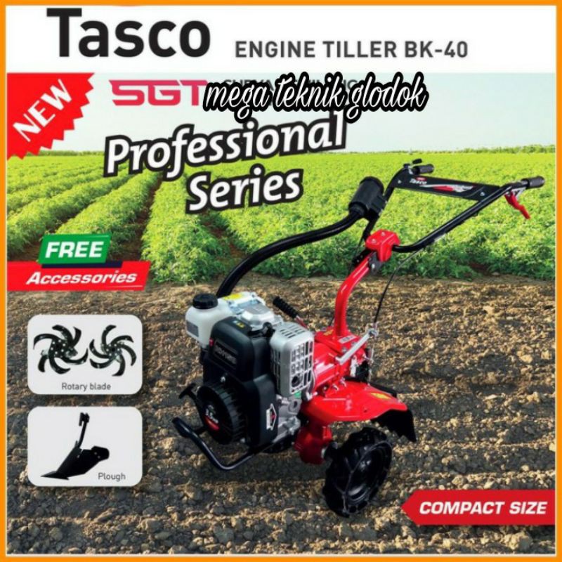 Mesin Traktor Mini Tasco BK-40 Tiller Tanah Kering Dan Basah
