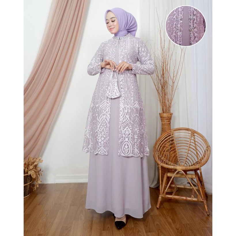 Gamis Cinderalla Terbaaru / Kebaya Modern Original Terbaru / Outfit Kekinian / Wisuda Pesta Kondangan / Fashion Muslimah