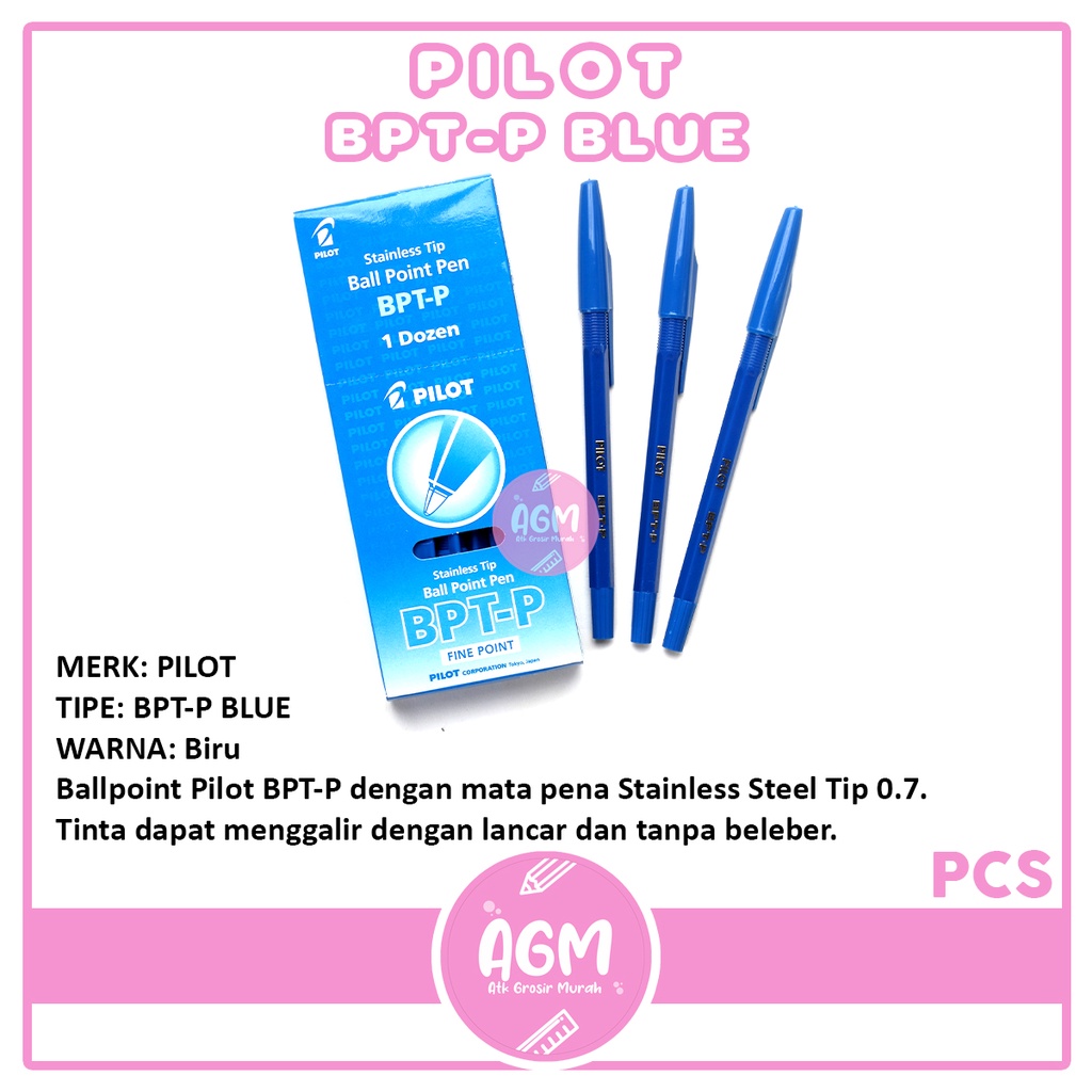 

[ 1 BUAH ] PILOT PULPEN BPTP BIRU