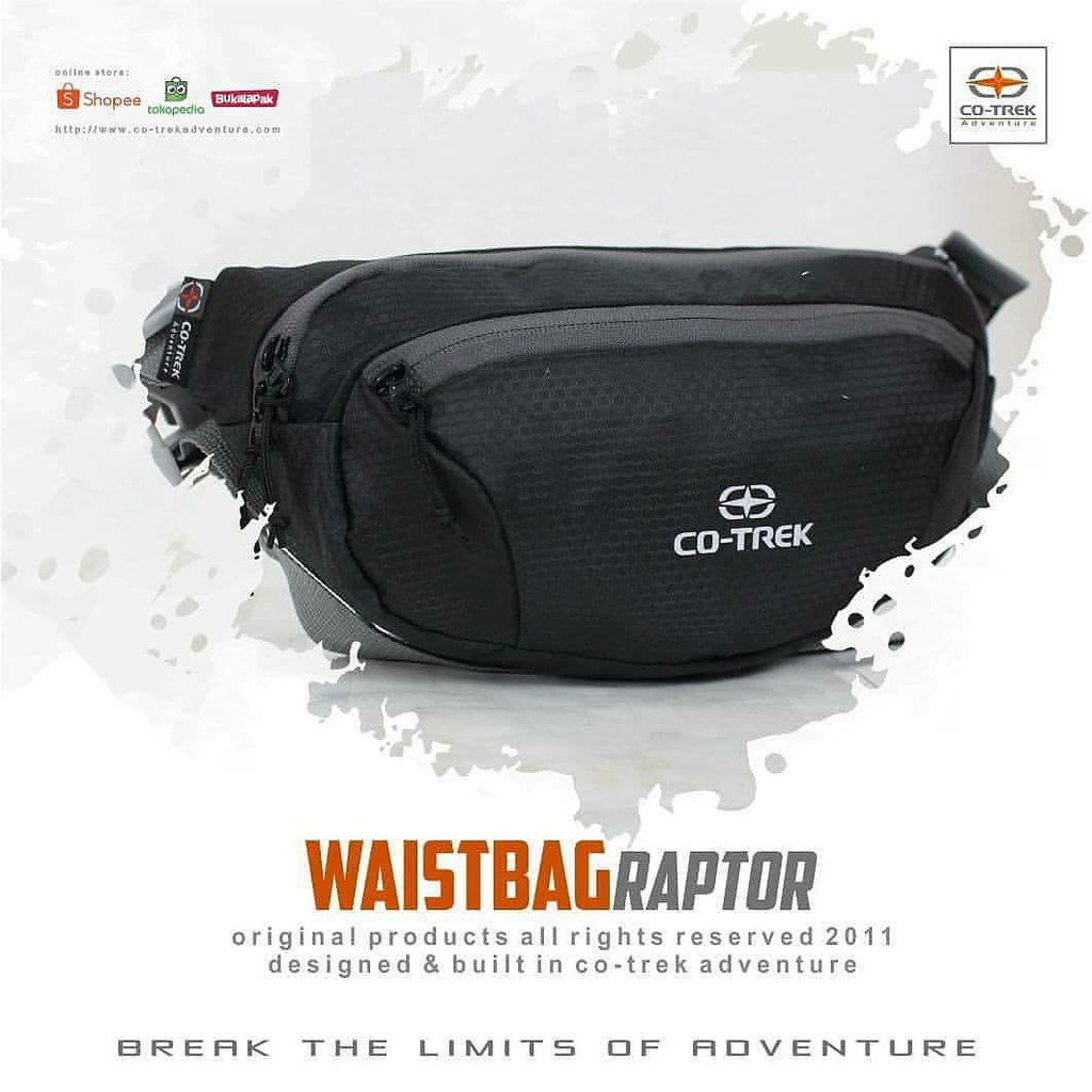 Waist Bag Waistbag Tas Pinggang Cotrek Raptor