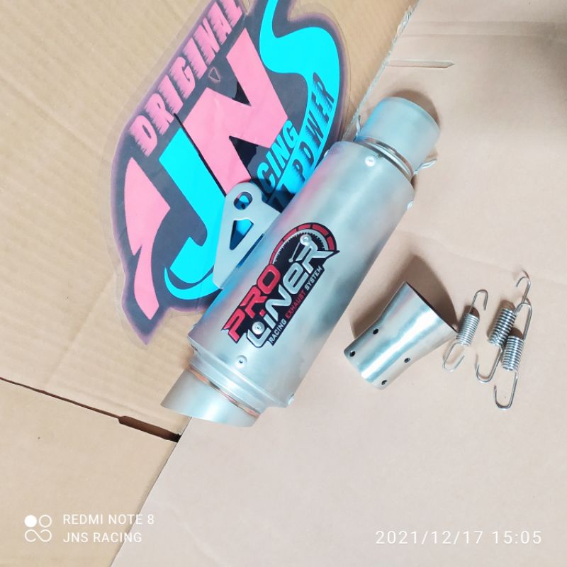 Silincer selencer knalpot proliner shot cbr250rr r25 mt25 ninja 250 fi karbu lubang inlet 50mm