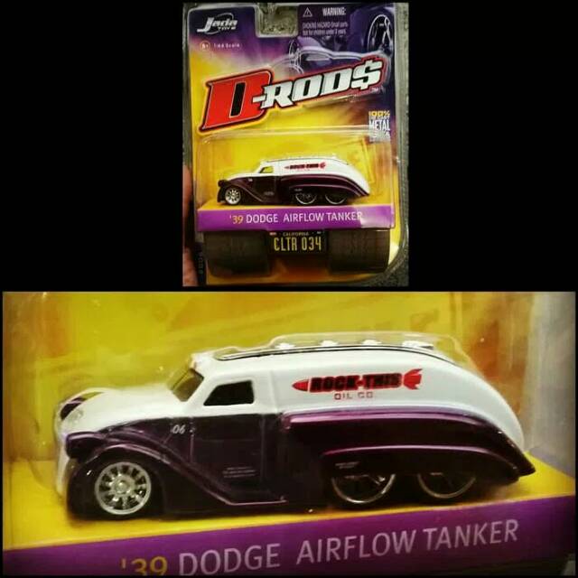Diecast Dodge Airflow Tangker 39 By Jada toys Drods

skala 64
blister
ban karet