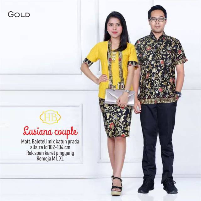 GROSIR BATIK LUSIANA COUPLE RNB SPAN PRADA