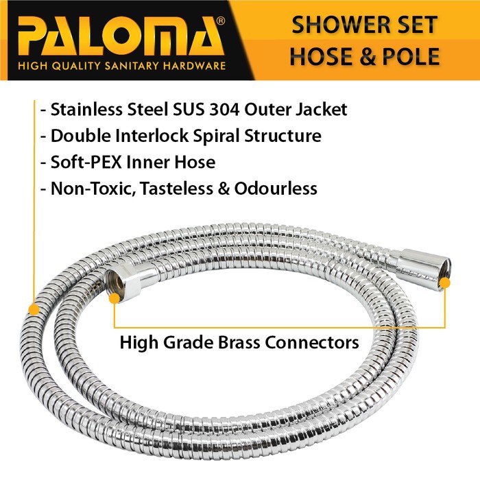 SSP 1106 PALOMA SLIDING RAIL SHOWER SET PALOMA ABS