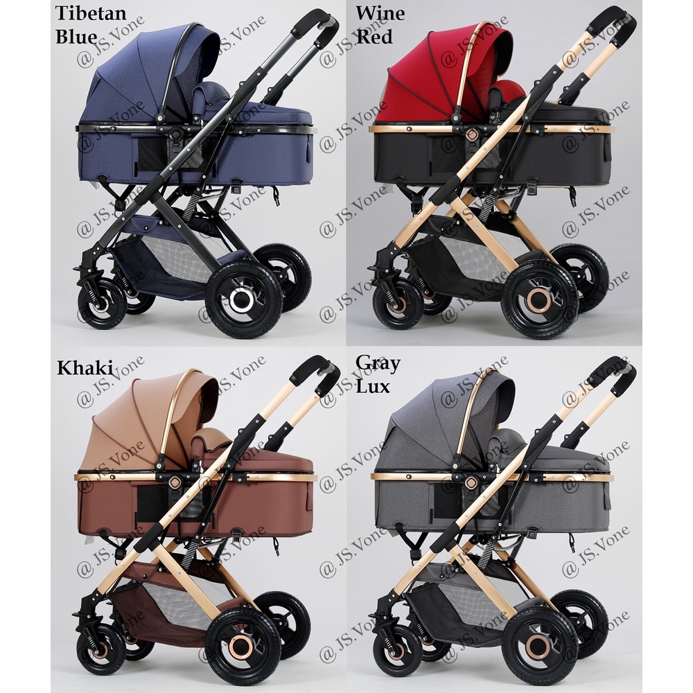 Stroller Cabin Size Belecoo x Nevi Baby / Kereta Dorong Bayi Reversible - 2 Dua Arah