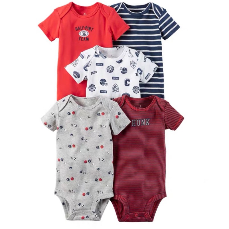 [ISI 5] 3-24 bln PAKAIAN BAYI [Kualitas Impor] BAJU ANAK JUMPER PIYAMA ROMPER UNISEX A