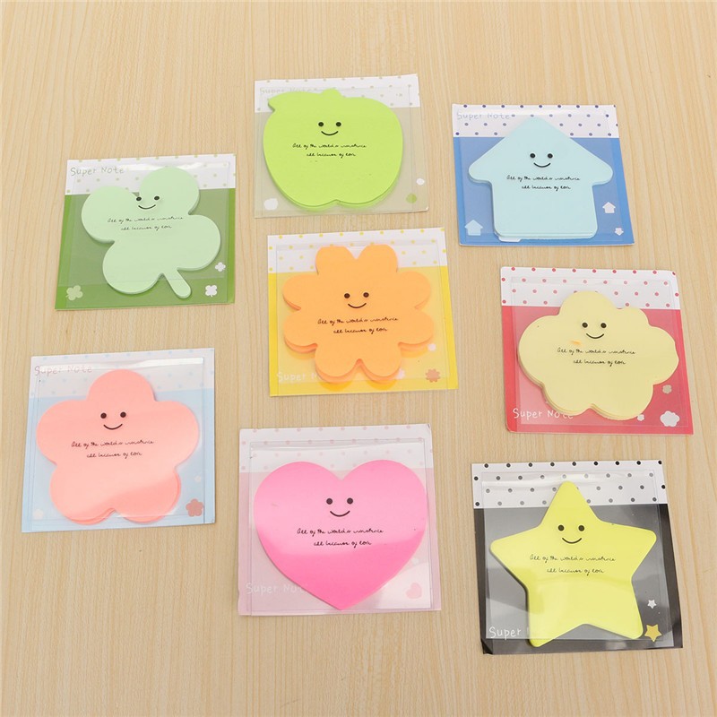 

Memo Deli Sticky Neon Bintang/Hati Hanger 4 Wrn 20 Sht A03202 (cbj)