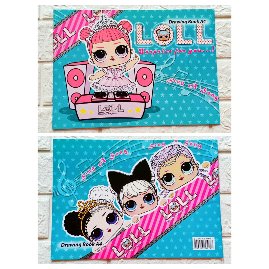 Buku gambar a4 karakter lol barbie tayo ben-10 dragon ball paw patrol karakter disney-6