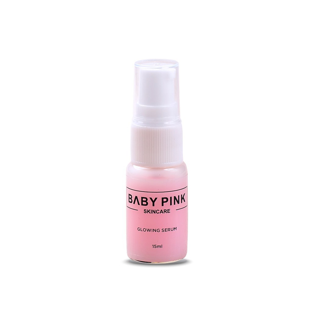 Baby Pink Glowing Serum &amp; Baby Lip Wine Shoot Baby Pink Skincare Aman Original BPOM