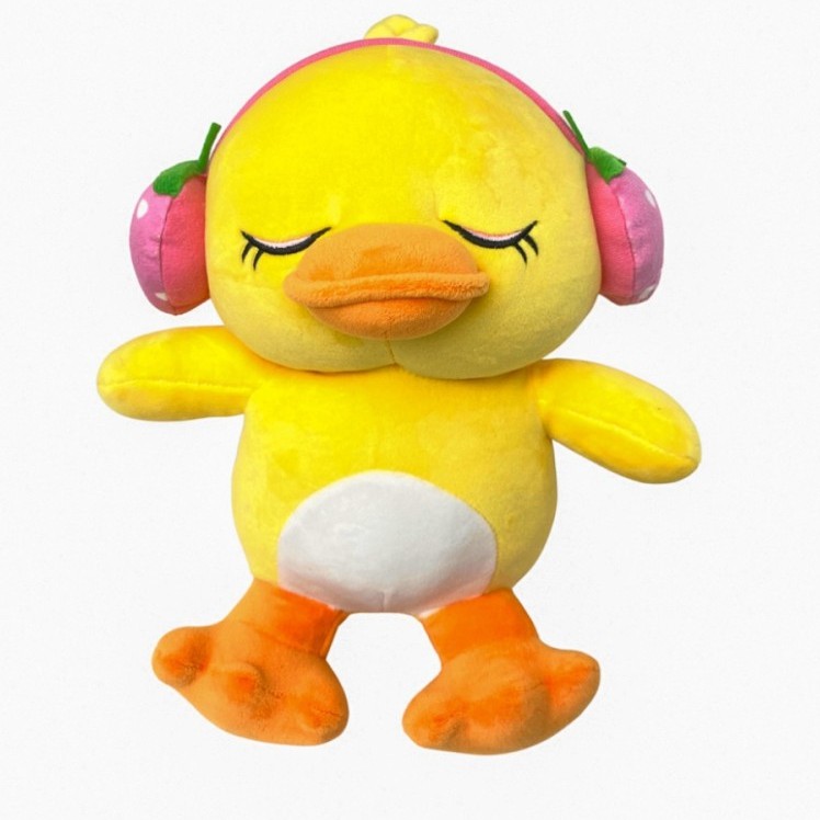 Miniso Fruit Earphone Duck Plus Boneka Bebek Lucu miniso