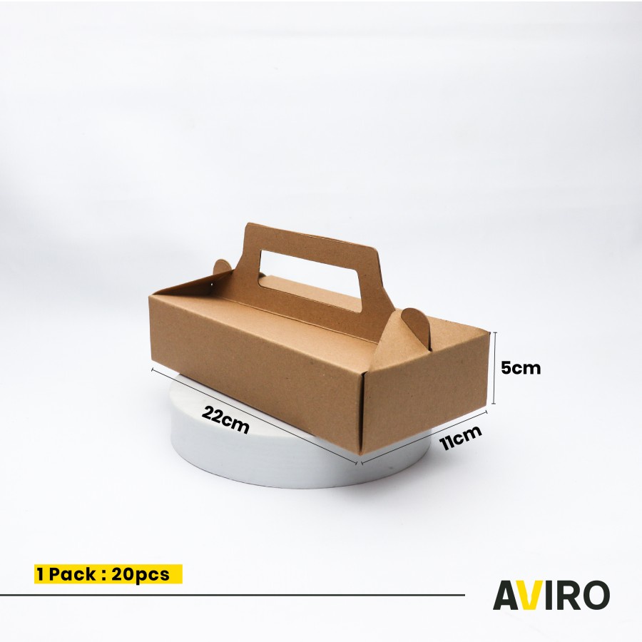 

Gable Box | Kraft Box | Kotak Brownies | Dus Kue 22 x 11 x 5cm
