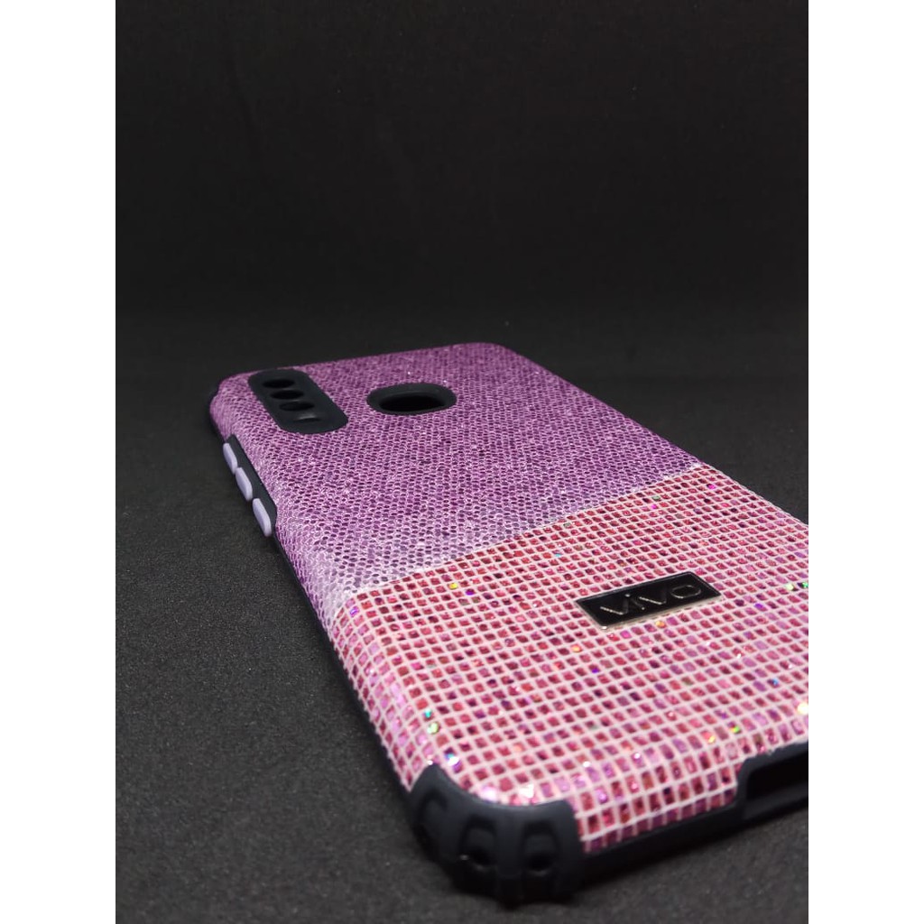 Casing Glitter Disco Vivo Y17/Y15/Y12/Y12i/Y11 Glamor Bling Bling Disko Weika COD