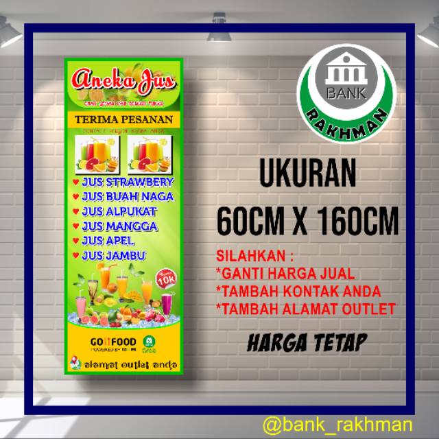 43+ Desain Banner Jus Buah PNG