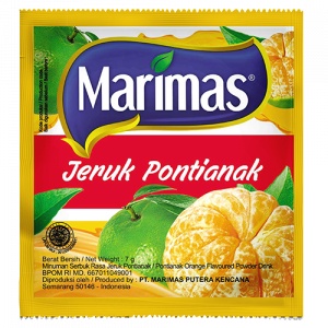 

Marimas Minuman Serbuk Instan Rasa Jeruk Pontianak Kemasan Sachet 7gr ( 1 Renceng = 10 Sachet )