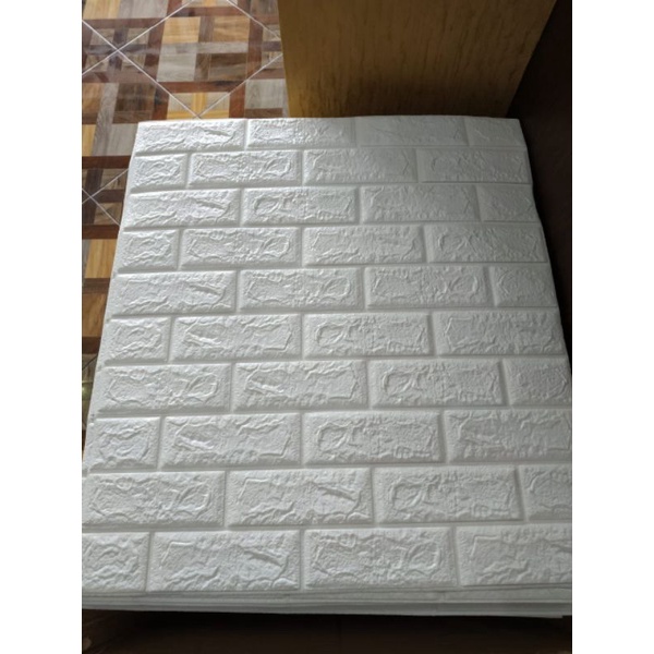 WALLFOAM 3D BATA PUTIH / WALLPAPER DINDING 3D FOAM
