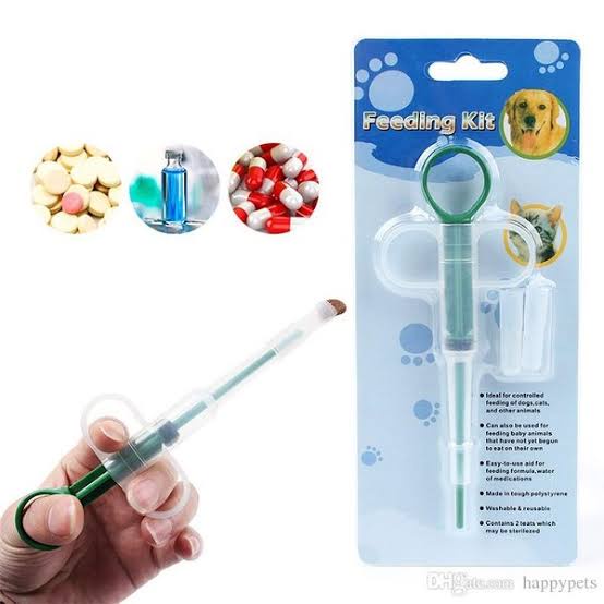 FEEDING KIT - Pelontar Pil Alat Bantu Minum Obat Susu Anjing Kucing Kelinci